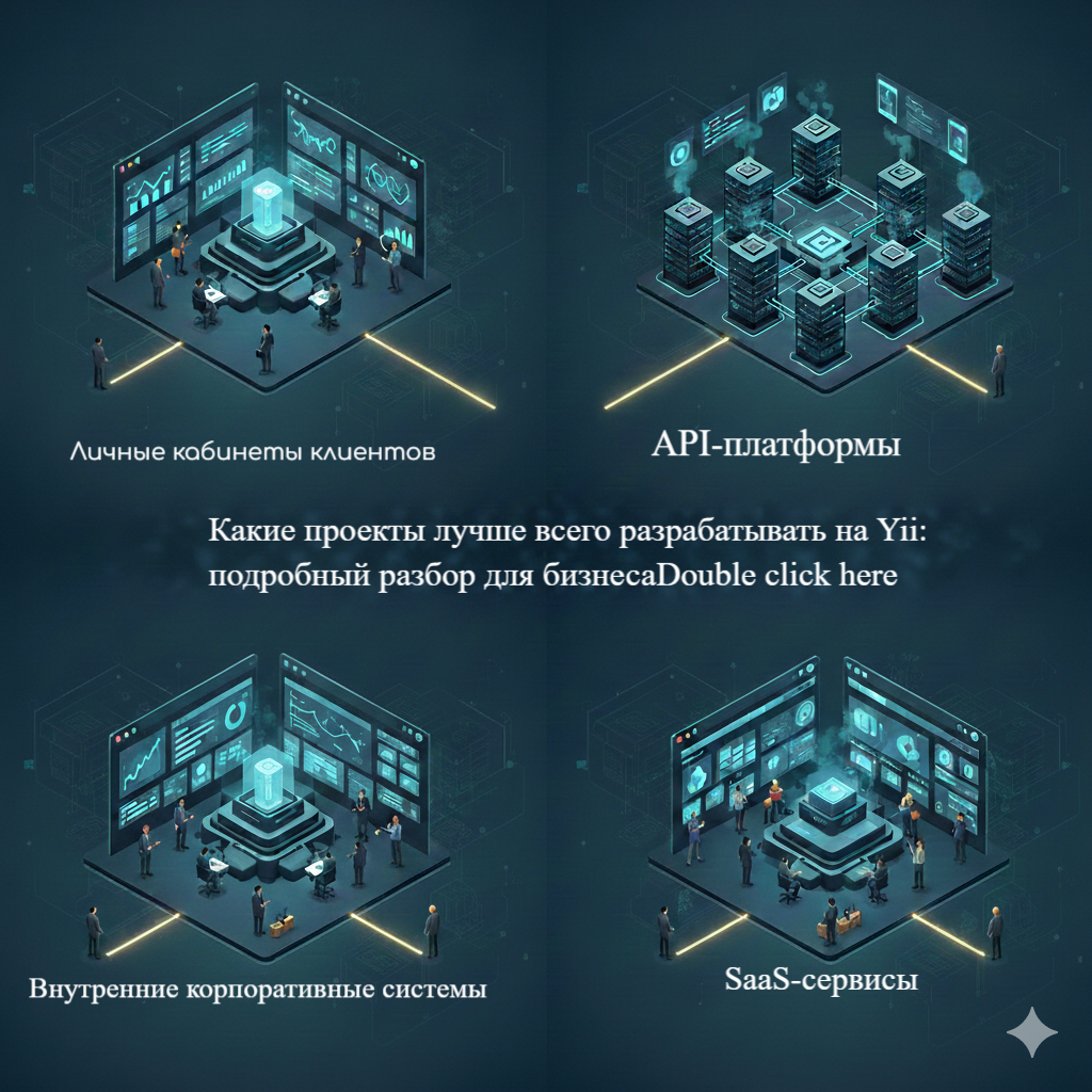 Какие проекты лучше всего разрабатывать на Yii: подробный разбор для бизнеса